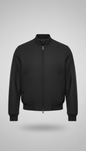 Matte Technical Wool Bomber Jacket