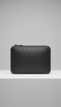 Embossed Leather Accessory Pouch