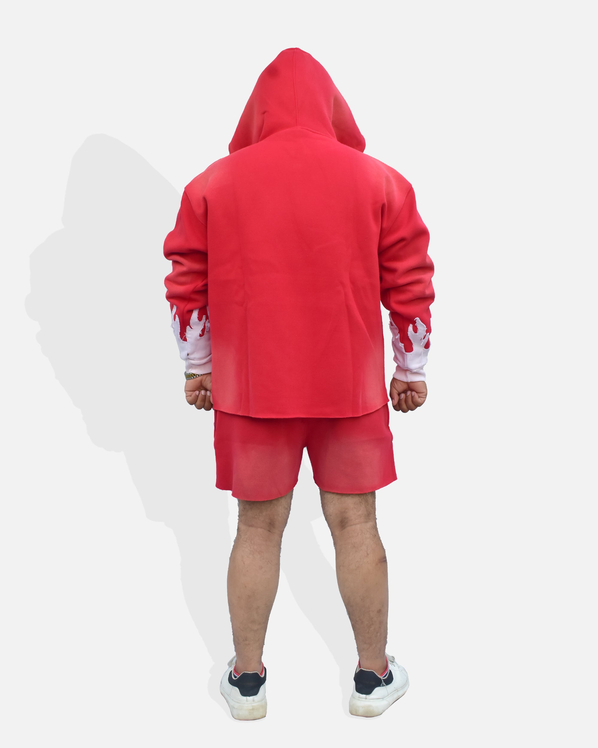 Trap Addiction Distressed Graphic Full-Zip Hoodie